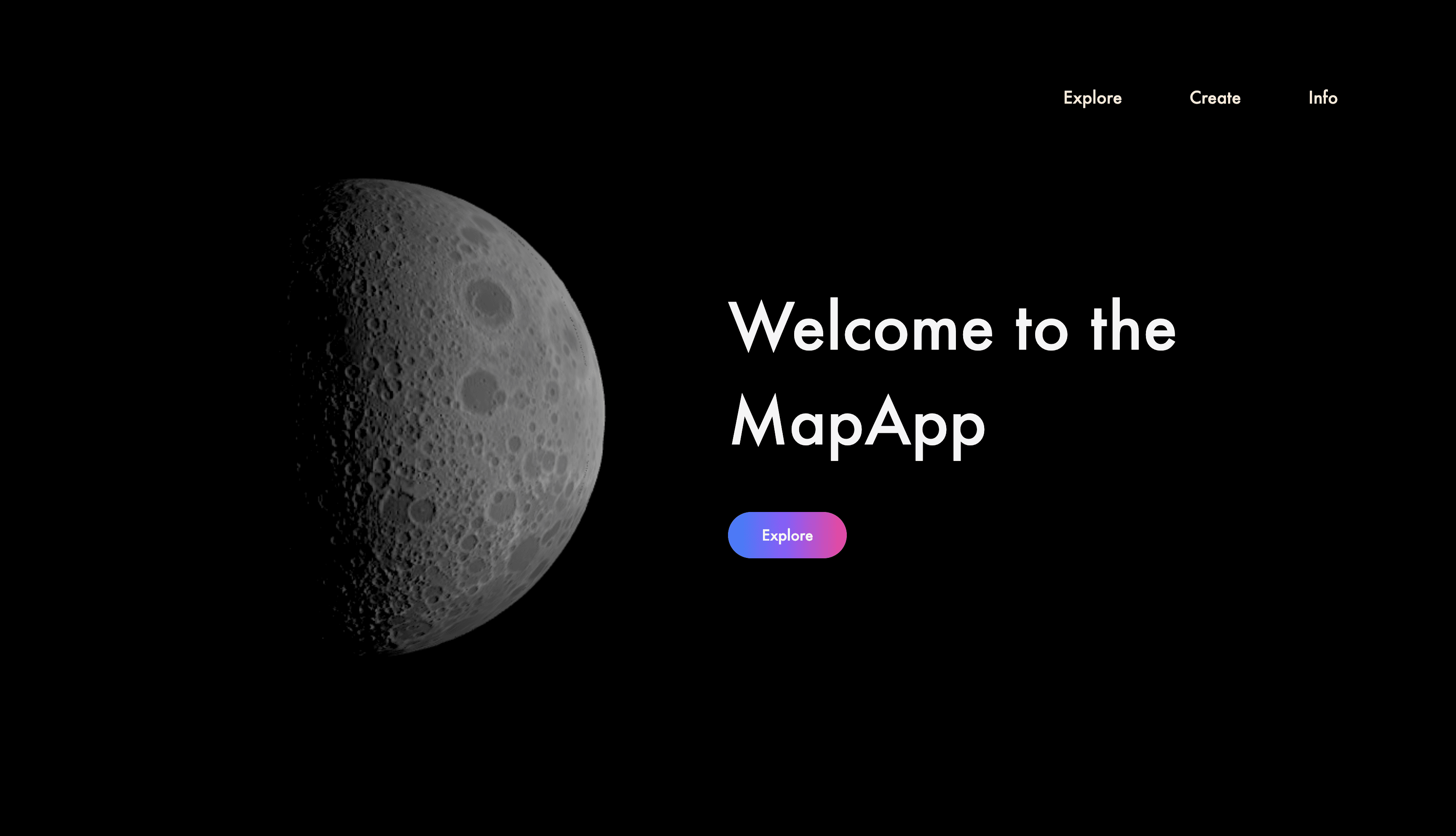 3D Map Visualization Interface
