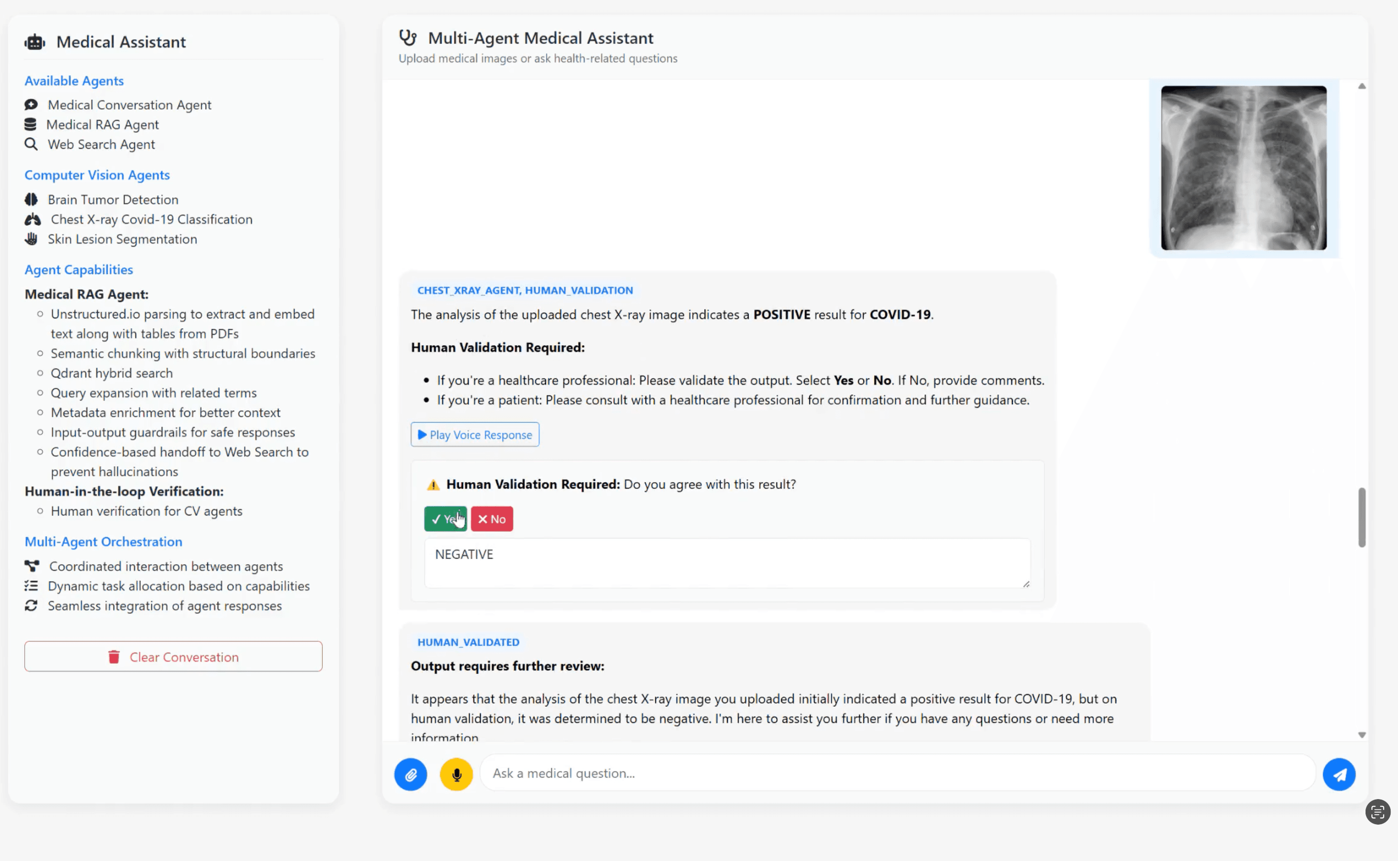GenAI multi-agent medical diagnostics chatbot